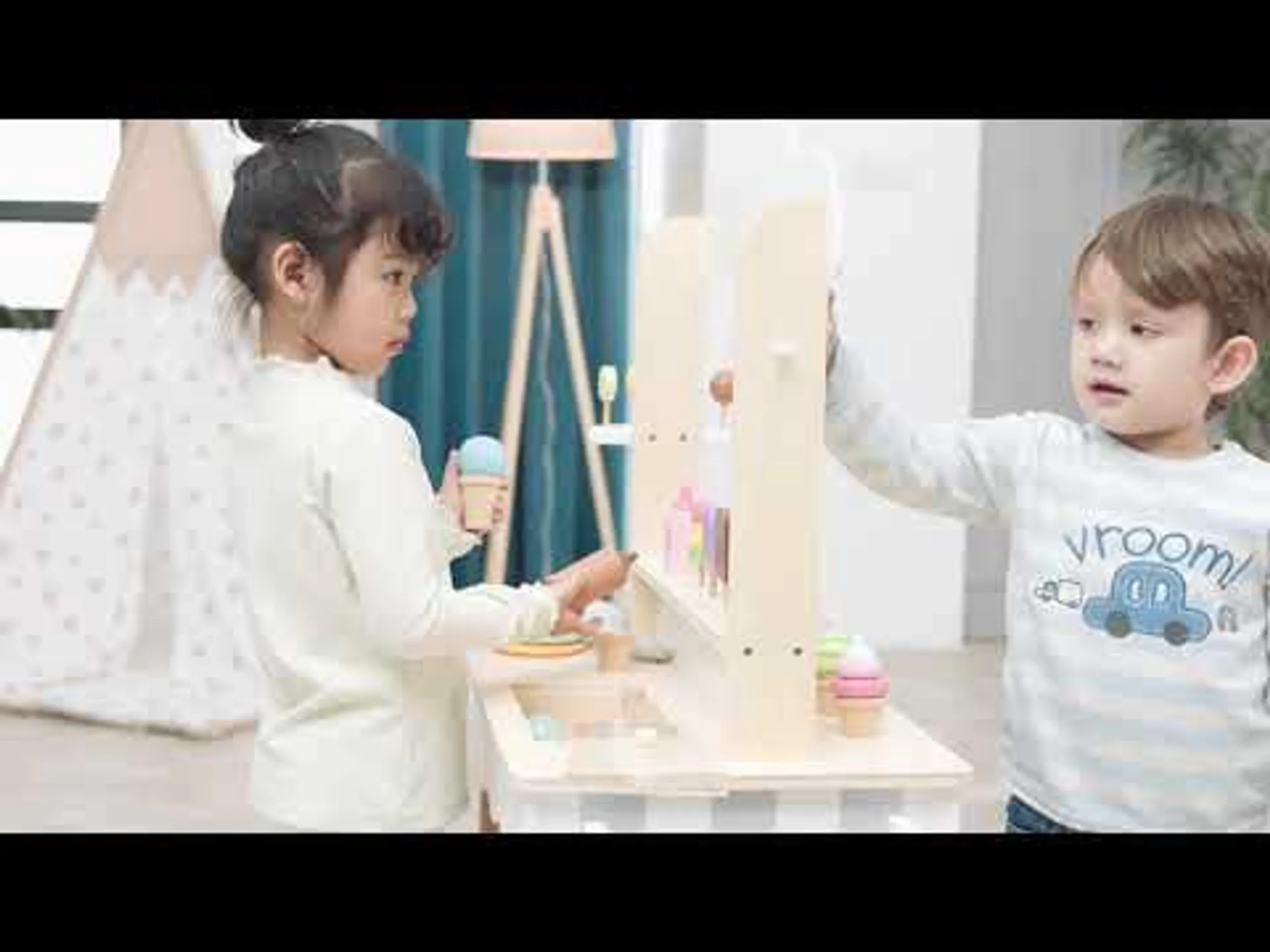 Ice Cream Mobile Shop - Wooden 3-in-1 (PCG-44550)