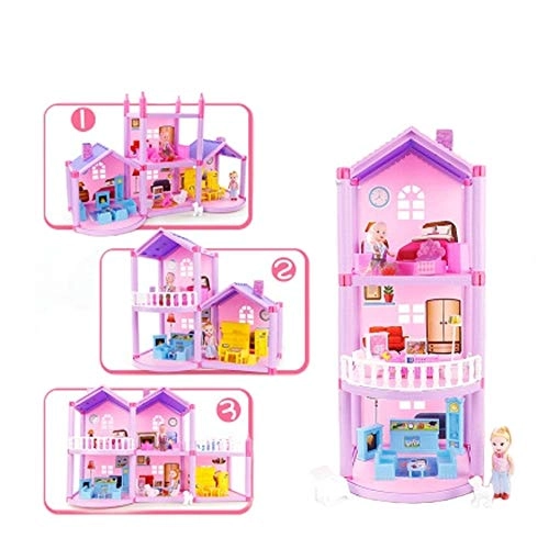 Miniature Princess Doll House - DIY Assembled Small Villa