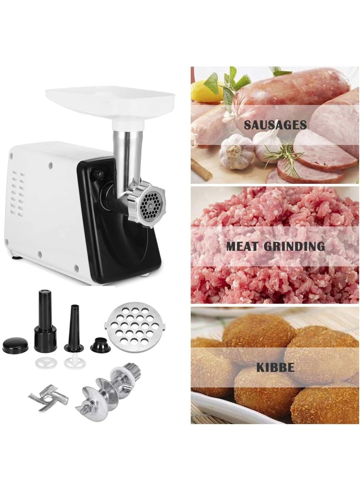 3 in 1 Multifunction Electric Meat Grinder - Heavy Duty Dual Safety