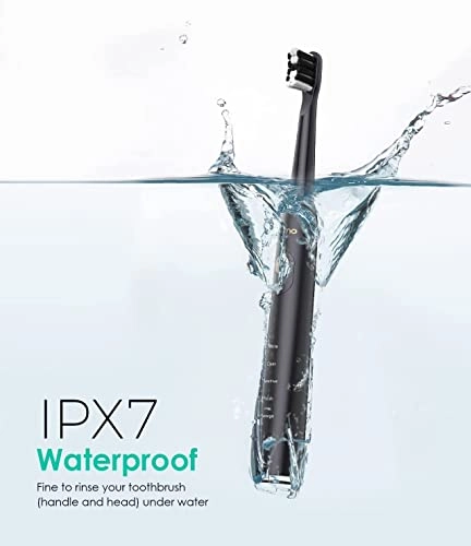 Electric Toothbrush - Rechargeable 8 Brush Heads 5 Modes