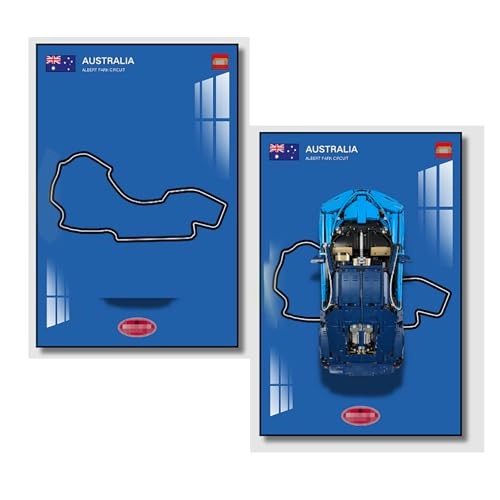 Technic Display Wallboard (42083) - Albert Park Circuit in Australia