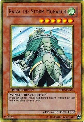Yu-Gi-Oh! Raiza The Storm Monarch GLD2-EN026 - Gold Series 2 Limited Edition