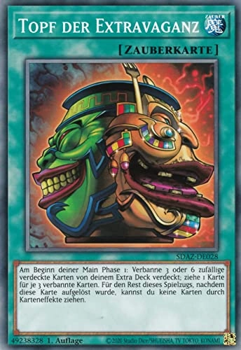 (Near Mint) Yugioh Pot of Extravagance SDAZ-DE028 - German - 1st Edition