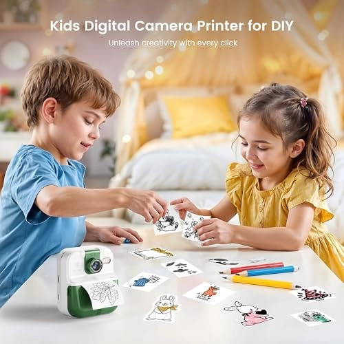 Kids Camera Instant Print - 1080P 16X Zoom