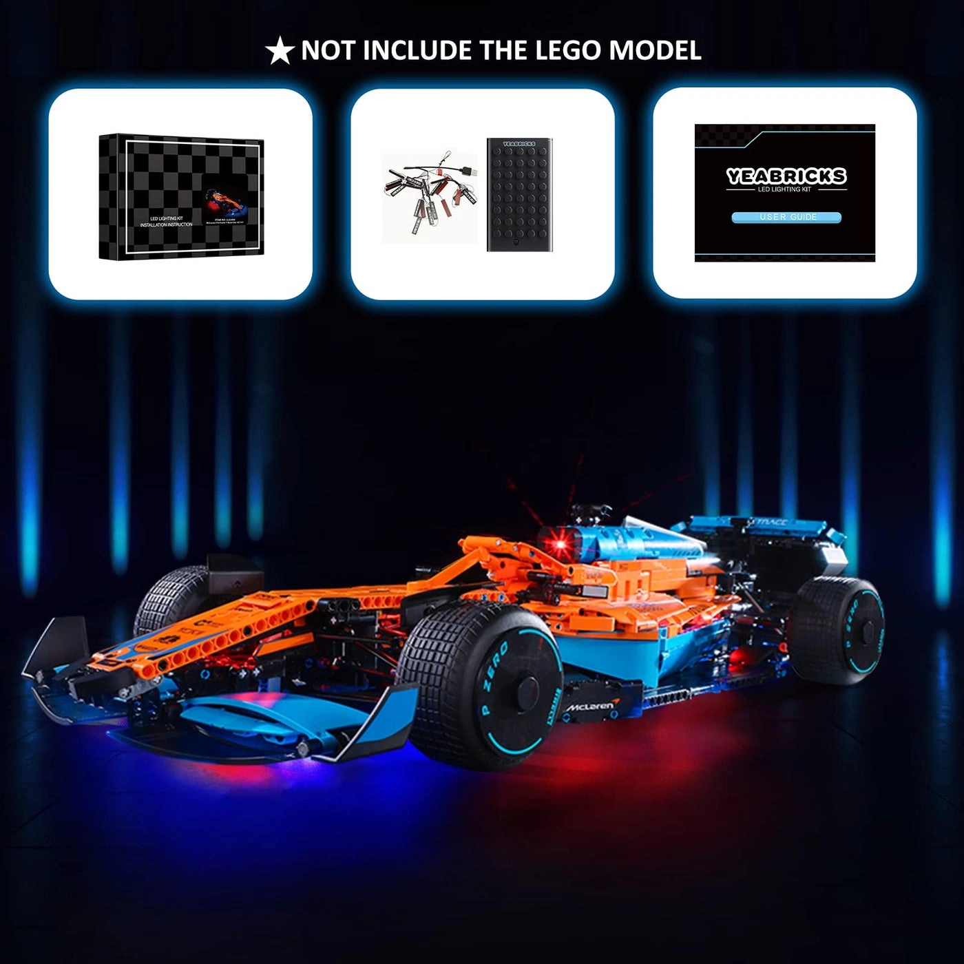 LED Light Kit (42141) - Technic McLaren Formula 1 Race Car