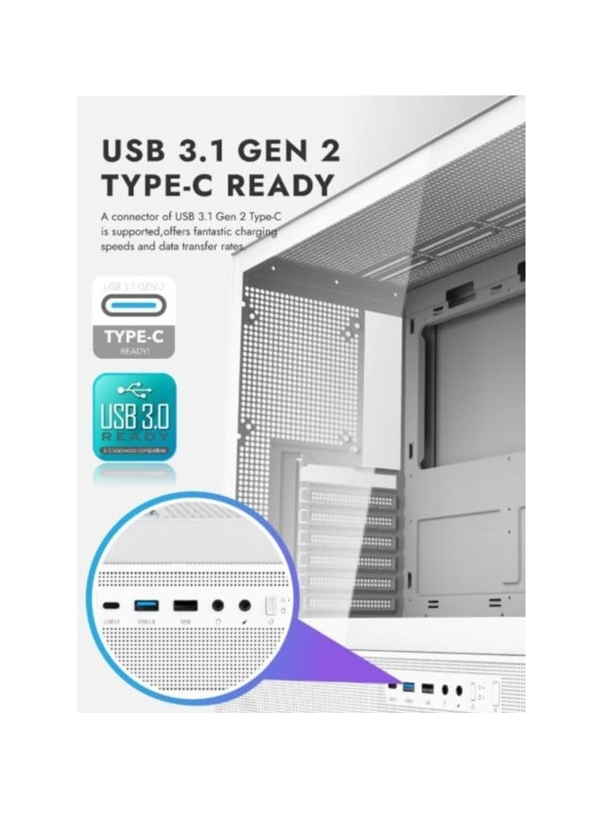 DPX90 - Tempered Glass Panels Mid Tower