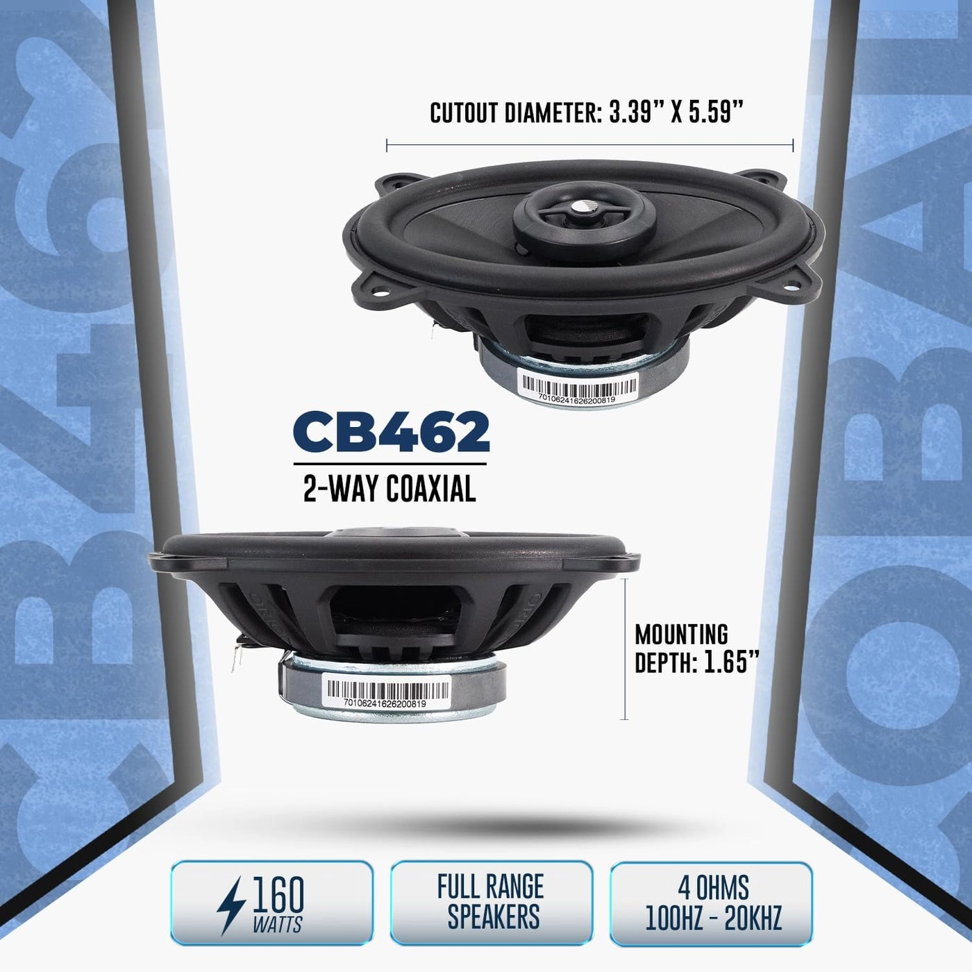 CB462 - 4 Inches Coaxial