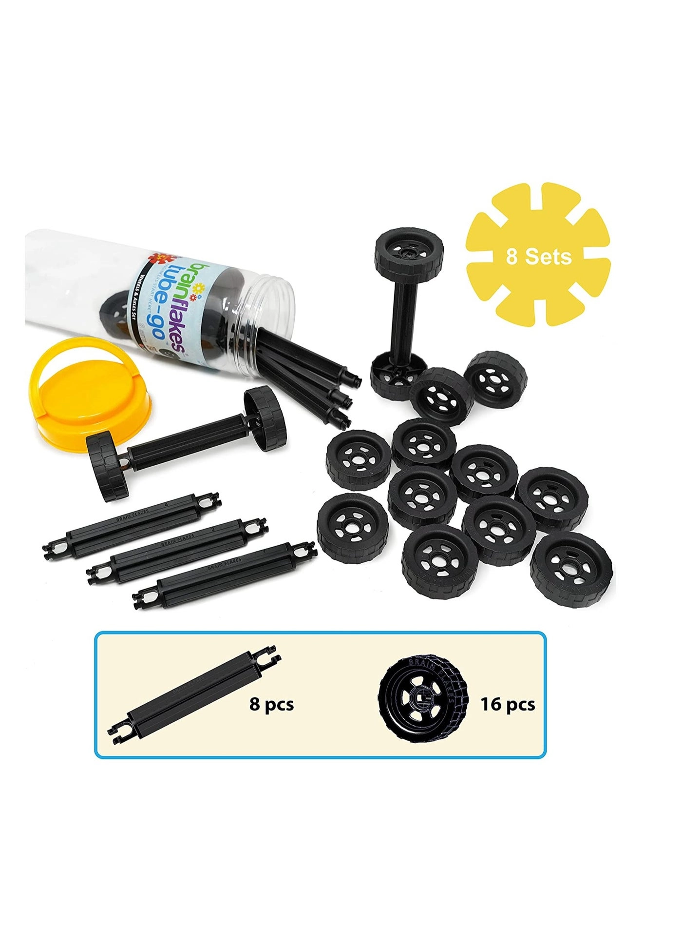 Brain Flakes Car - 3 years and up 24 Pieces