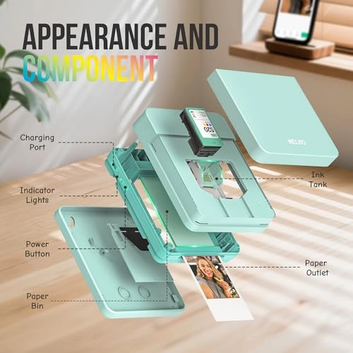 Photo Printer PP01 - Portable Green