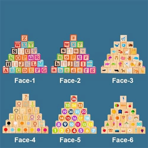 Alphabet Blocks - 2 - 12 months 26 pieces