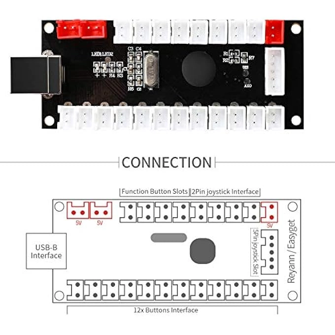 Zero Delay USB Encoder - Raspberry Pi PC Windows Arcade1Up Mac