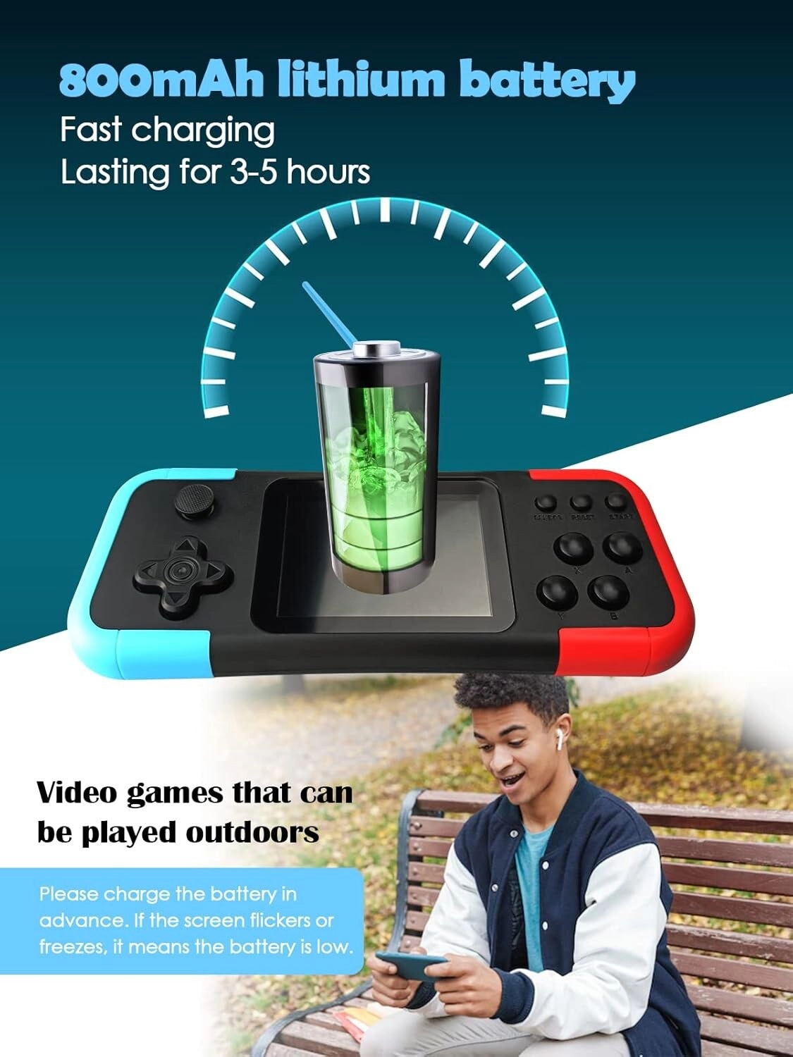 Handheld Game Console Retro - 660 Games 3.0-Inch Color Screen