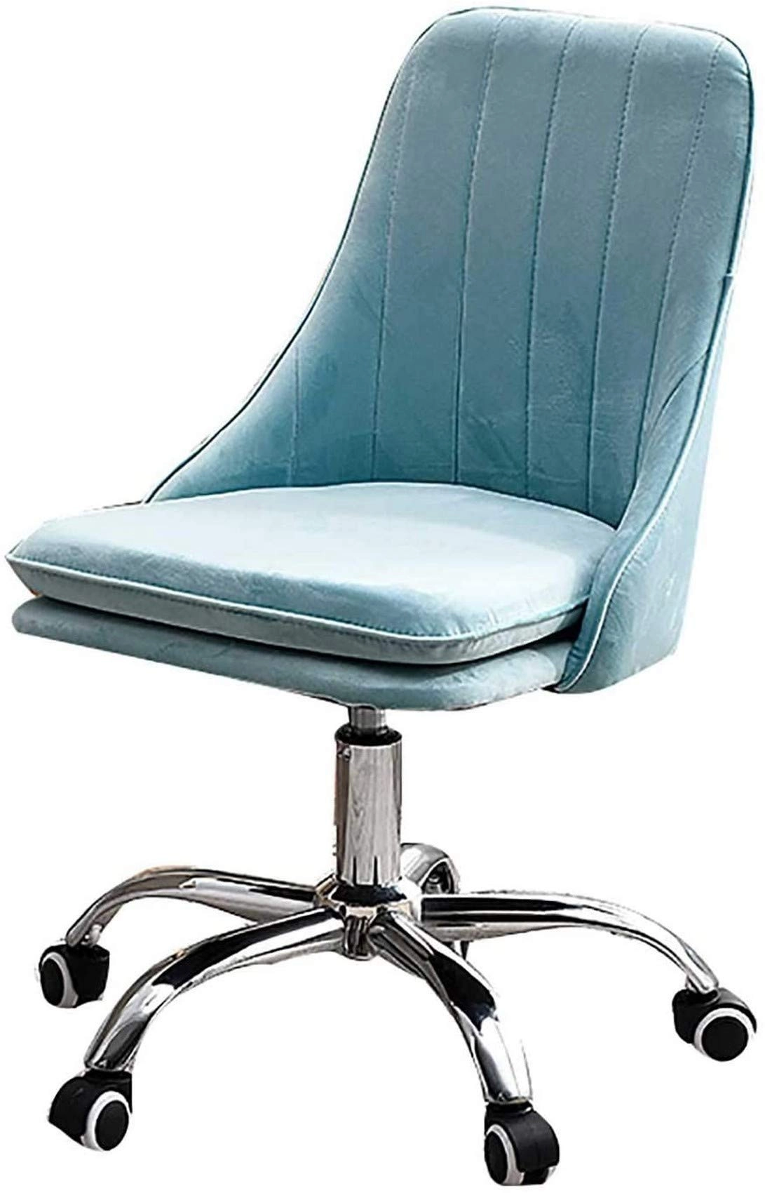 Velvet Task Chair - Adjustable Swivel Rolling Purple