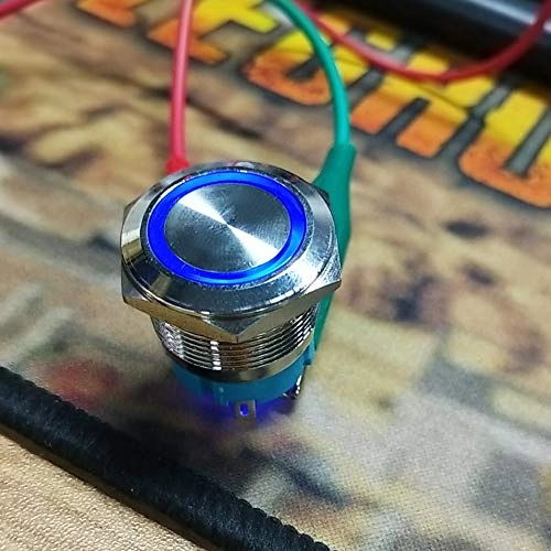 Cryfokt 4 Pin Self-Locking Push Button Switch - IP65 Stainless steel - 2 pcs