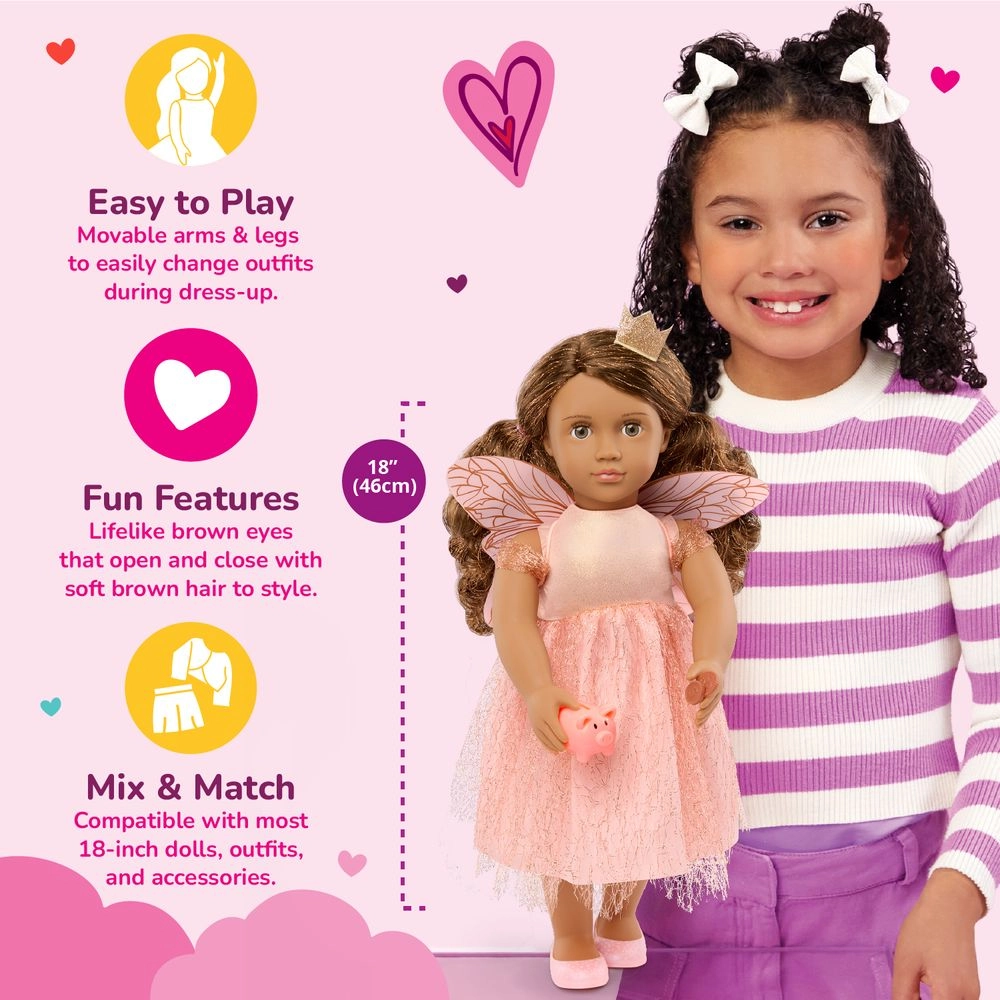 Breena Tooth Fairy Fashion Doll Playset - 18-inch Ages 3+