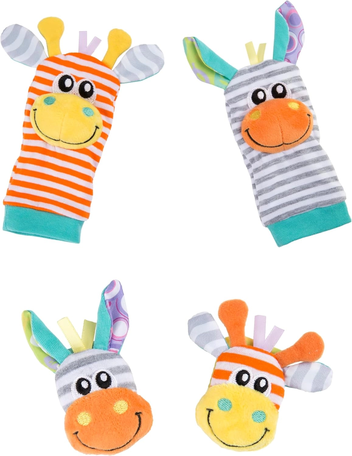 COLOR LAND CHILDRENS TOYS CENTER LLC Jungle Wrist Rattle And Foot Finder - 0+Months Plush Jungle