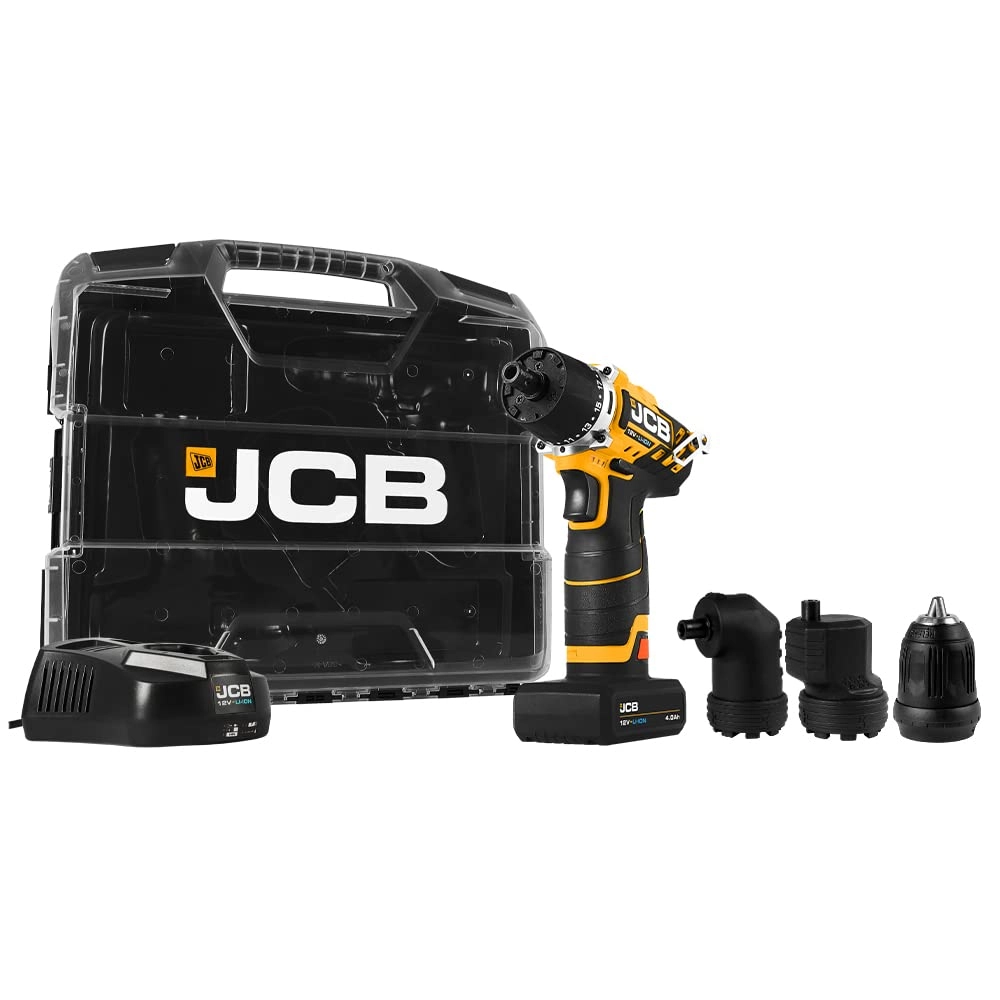 JCB 12V 4 in 1 Cordless Drill Driver - 2.0Ah