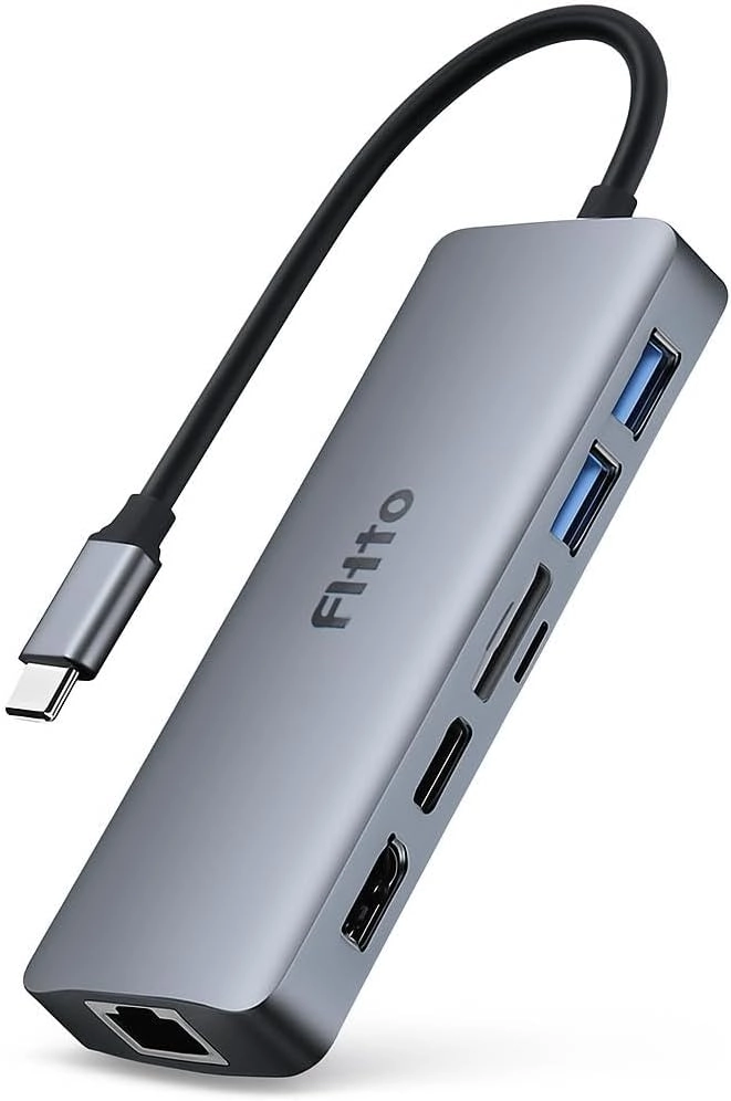 FITTO 8 in 1 USB C Hub - Type C HDTV USBx2