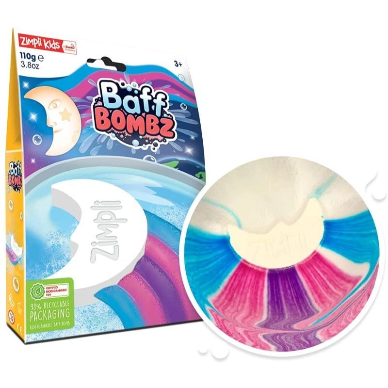 Baff Bomb - White Moon Rainbow Effect