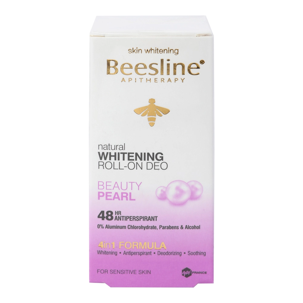 Beesline Whitening Roll-On Beauty Pearl Deodorant - Light, Fresh Fragrance