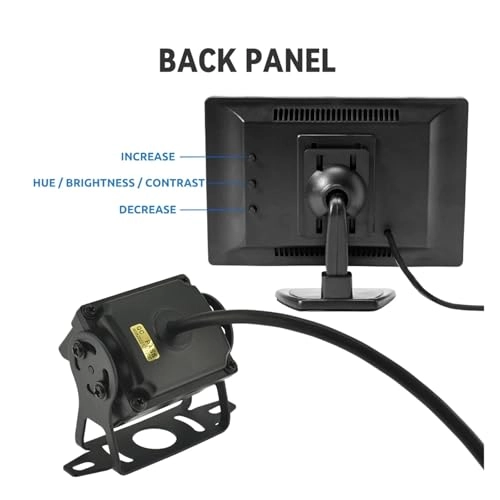 Car Rear View Camera With Monitor - Night Vision Wire