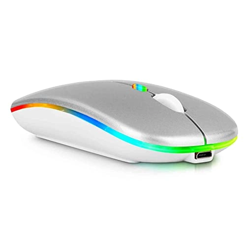 2.4GHz Rechargeable Wireless LED Mouse - Bluetooth