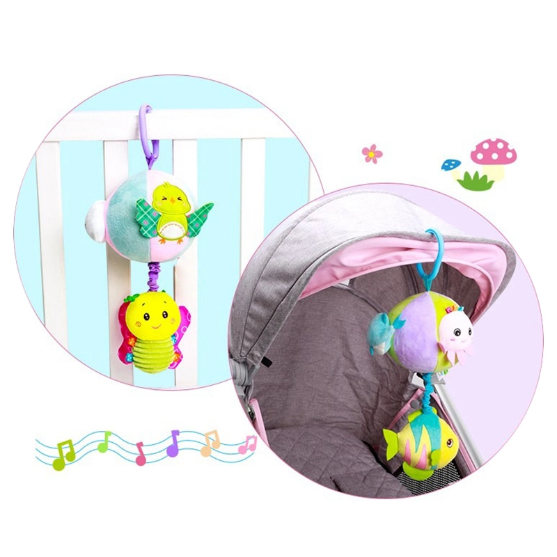 Baby Stroller Plush Hanging Mobile Rattle Toy - Suitable for 3 months and above