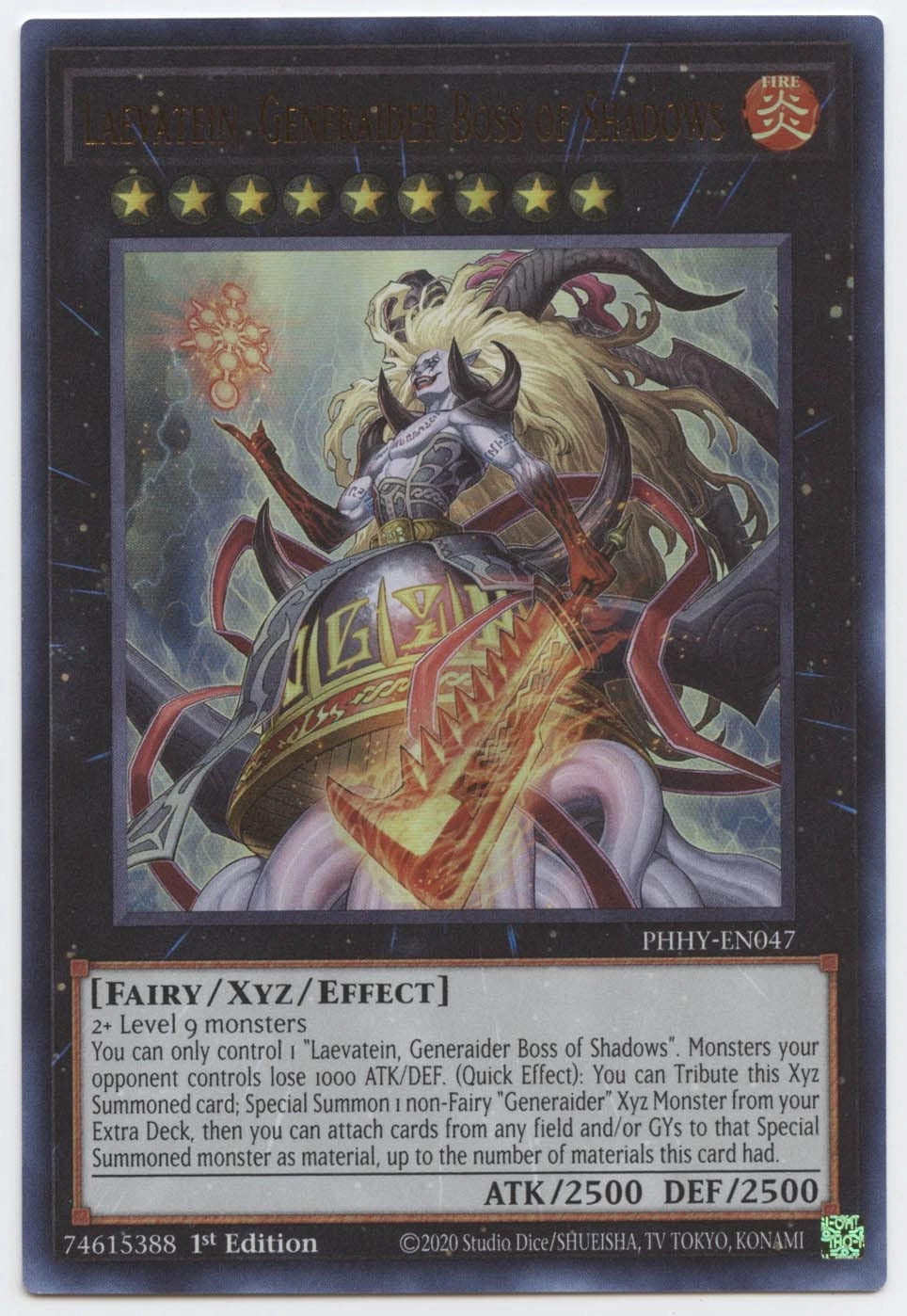 Yu-Gi-Oh! Photon Hypernova Laevatein PHHY-EN047 - English