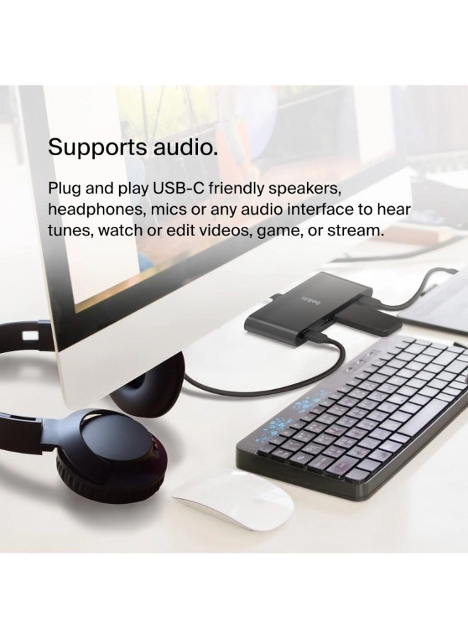 CONNECT USB-C to 4-Port USB-C Hub - 100W 10 Gbps