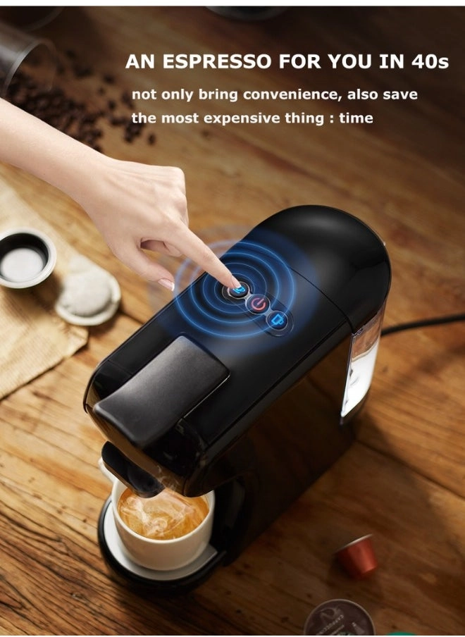 3-in-1 Capsule Coffee Machine 1450W 19 Bar 0.6L