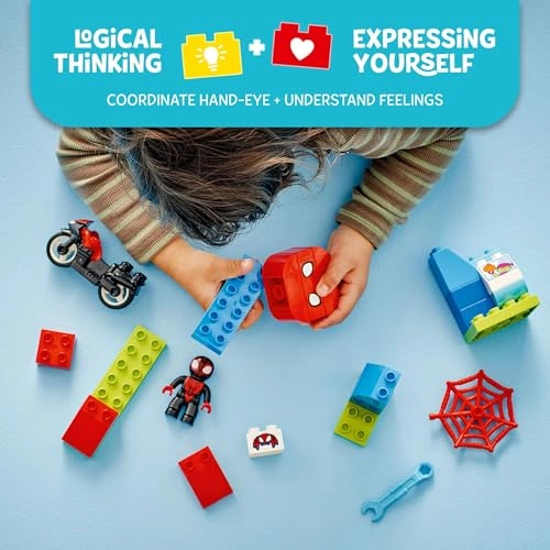 LEGO DUPLO Spins Motorcycle Adventure (10424) - Spider-Man