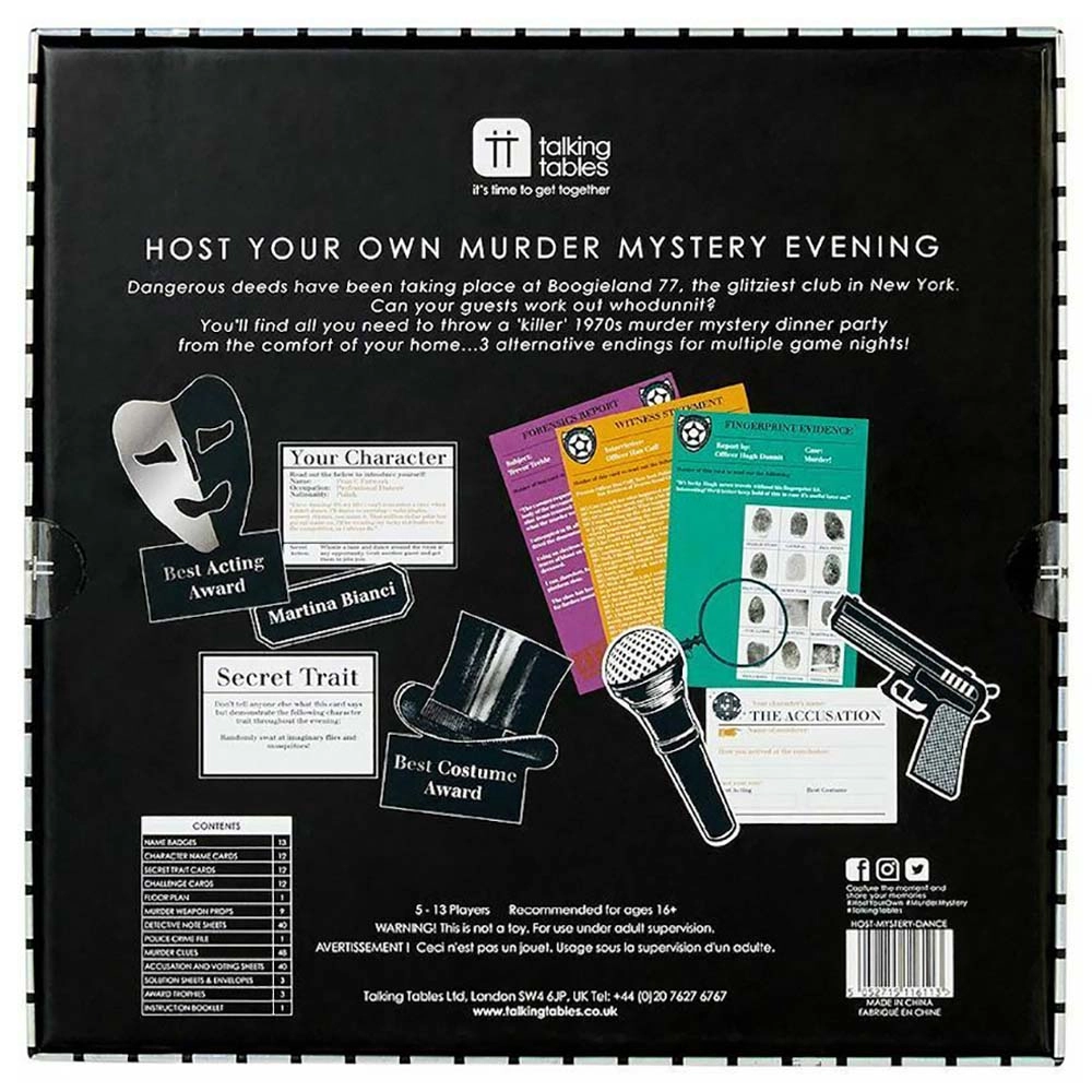 Murder Mystery Game Kit