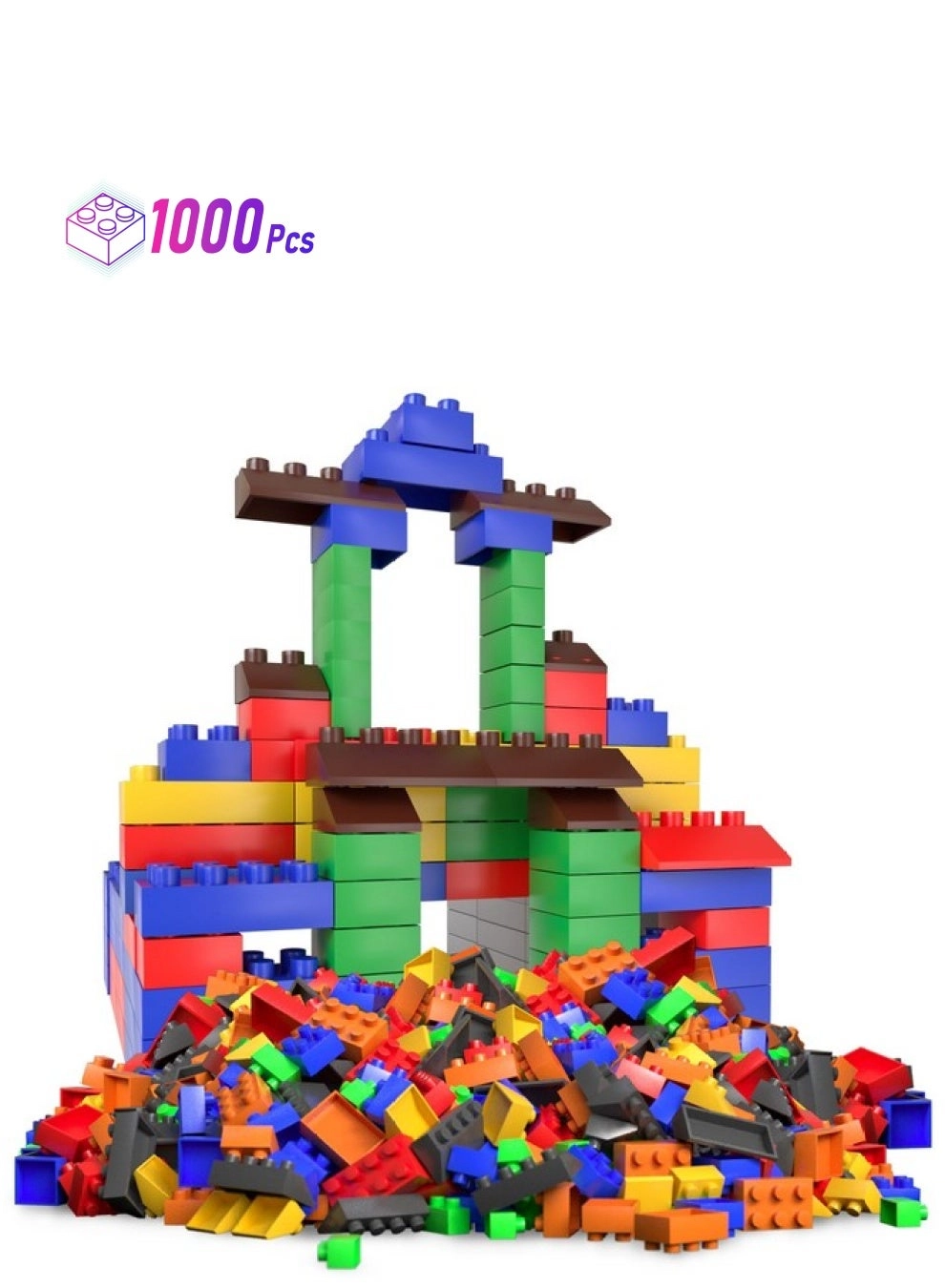 BAYBEE Building Blocks - Construction 1000 pcs