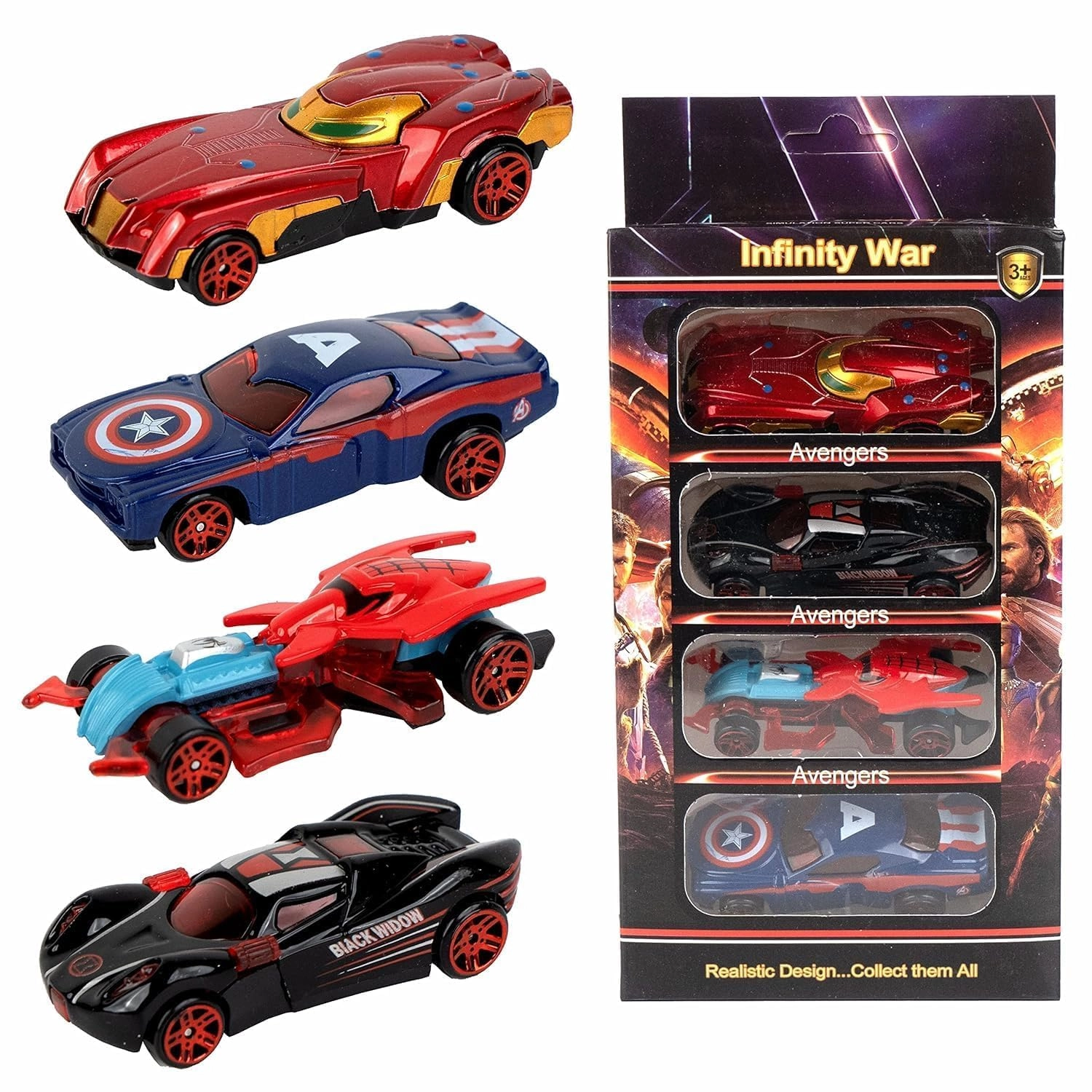 Skytech Avenger Car Pack - 1:64 4pcs