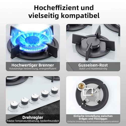 YY-GHE705C2W Gas hob