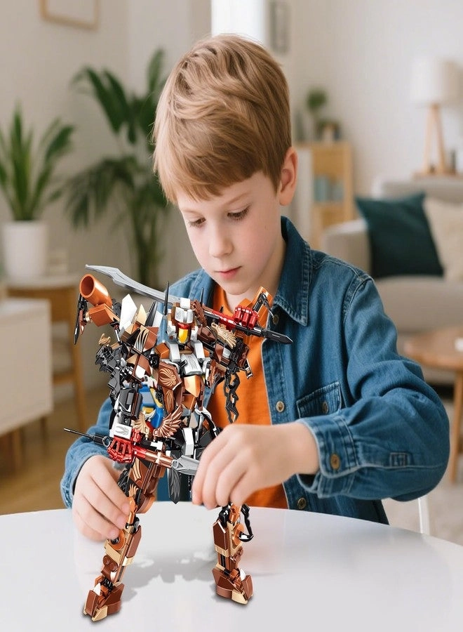Eagle Mecha Robot - 2 in 1 STEM Compatible with Lego Ninja Mech