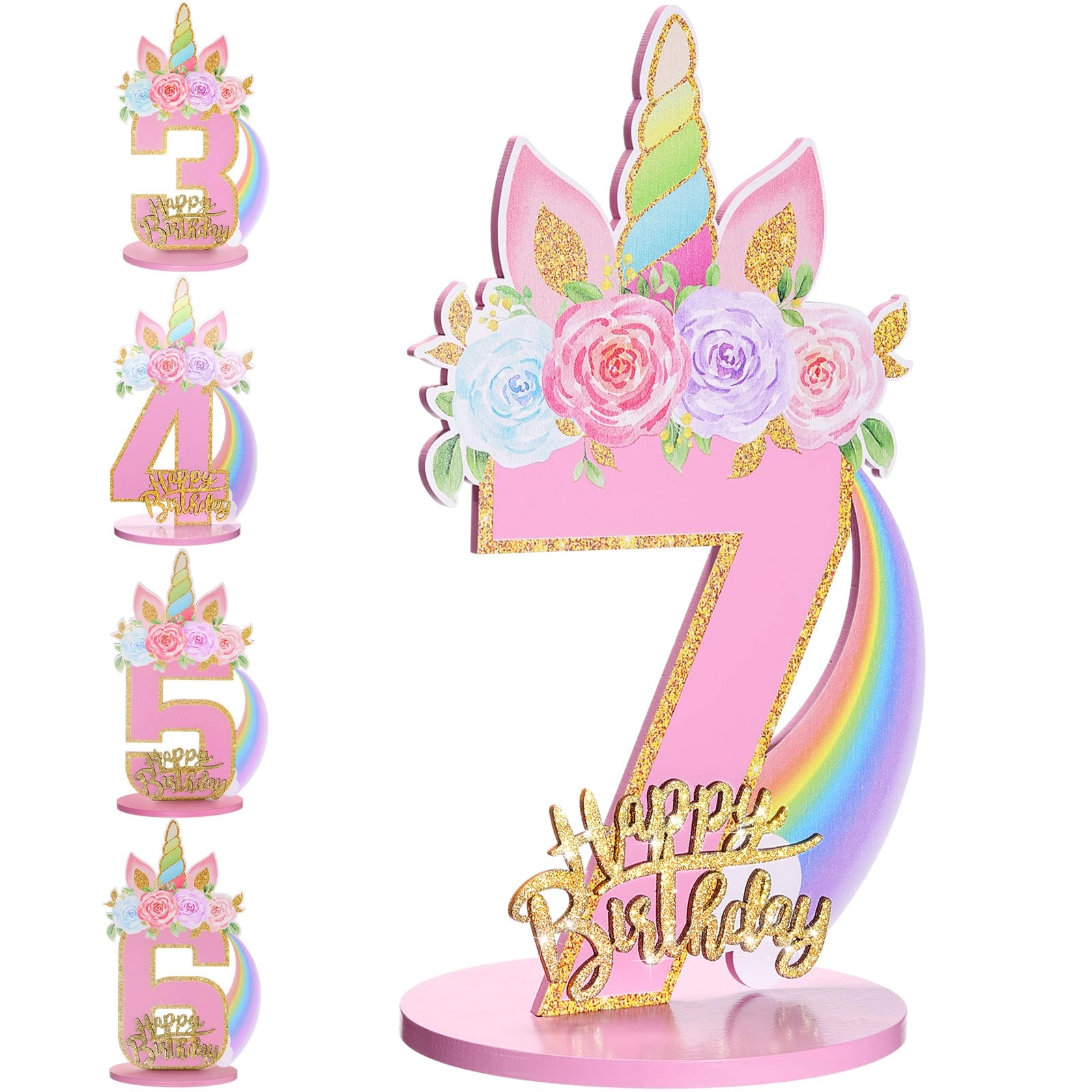 MiniInflat Unicorn Number Sign - 1.0 Count Birthday