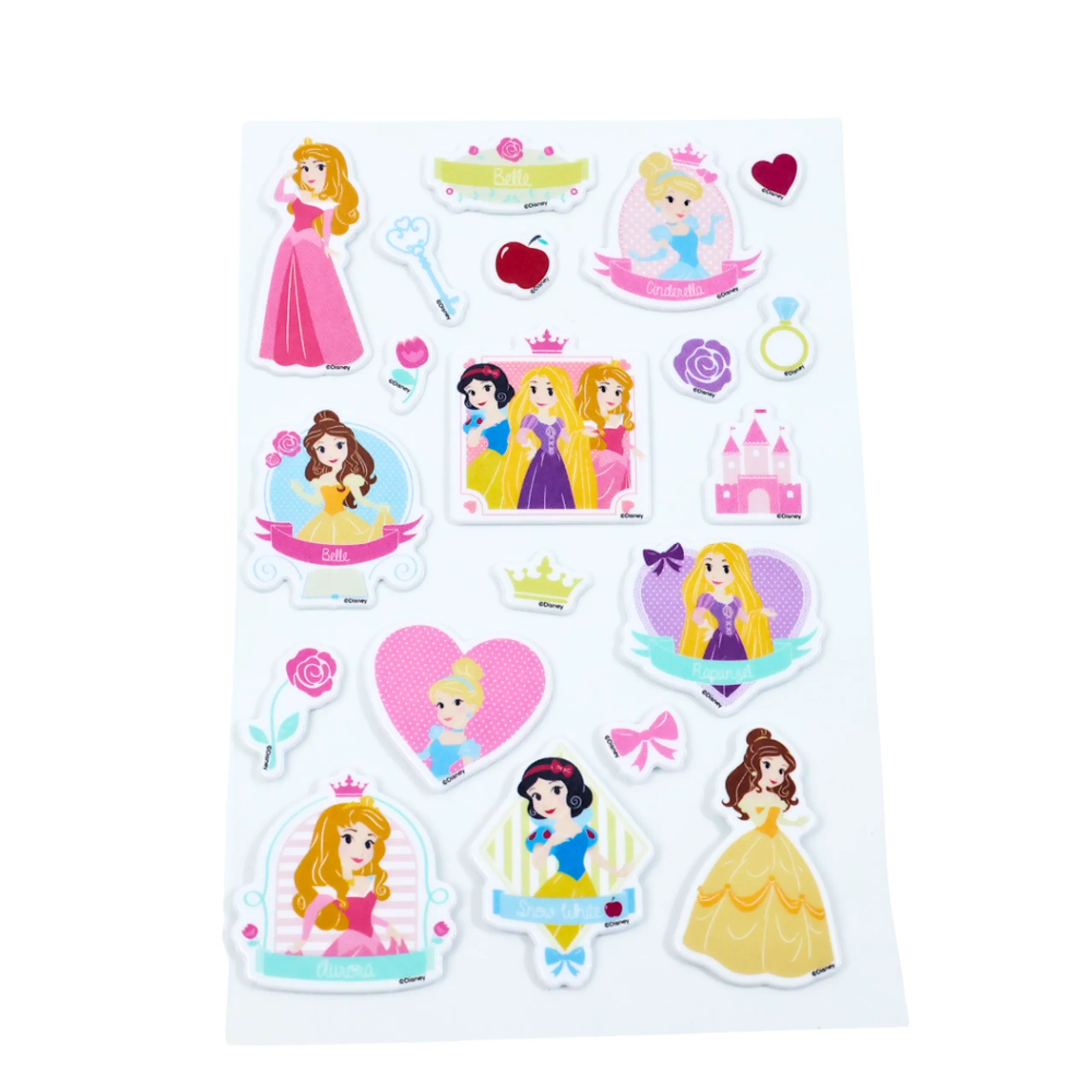 Princess Sticker Book 3D Puffy 20 pcs
