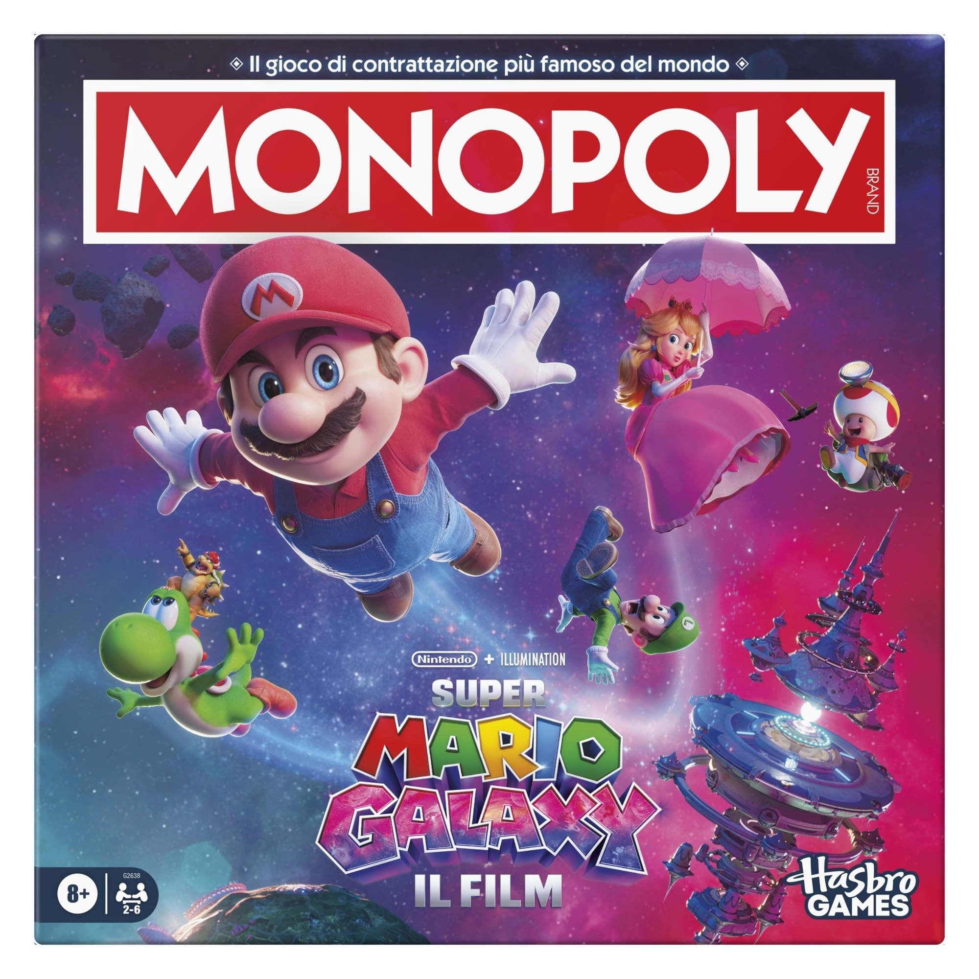 Hasbro Monopoly: Super Mario Galaxy (Italian)