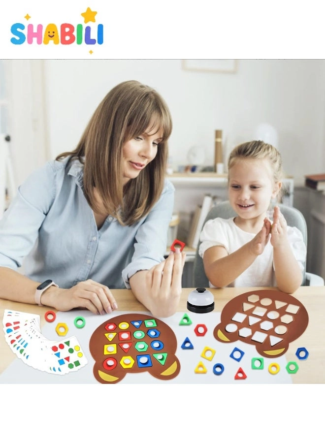SHABILI Bear Shape Matching Game - 3 years+ 66 pieces