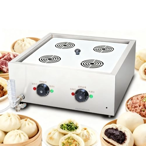 Electric 4000W Restaurant Food Steamer - 4 holes