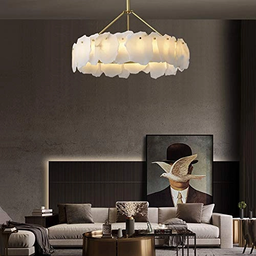 LED Full Copper Marble Chandelier