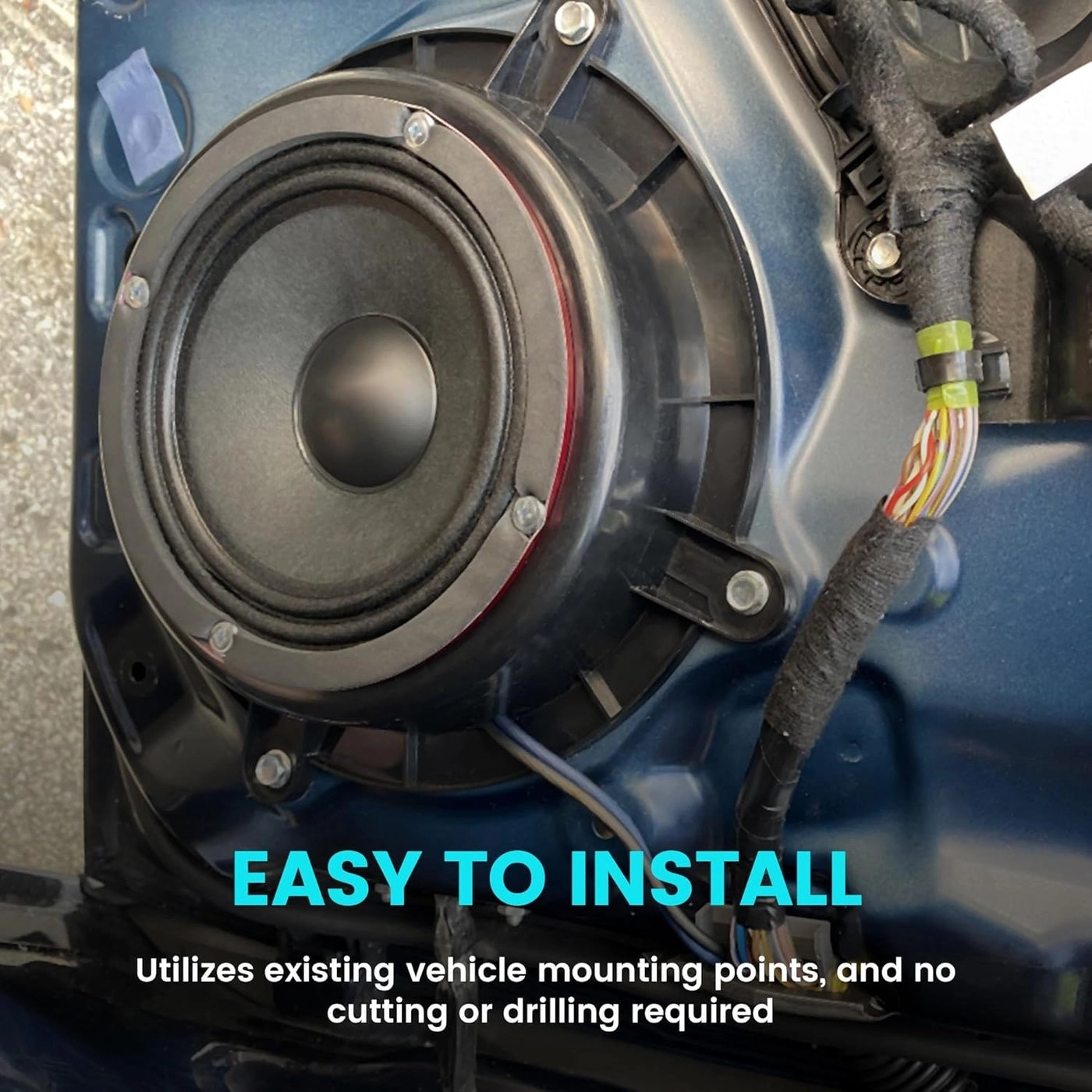 Speaker Spacer Adapter - 6-6.75 inch Front Door for Mazda