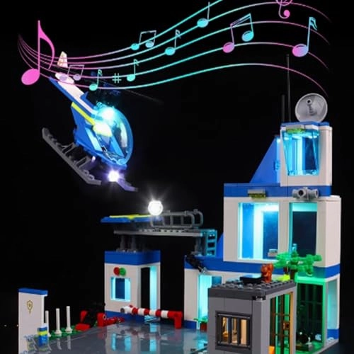 LED Light kit - for Lego 60316 Modern Police Station Battery Powered