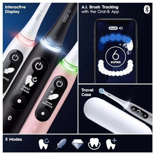 iO6 - 1 Toothbrush Head Travel Case 5 Modes