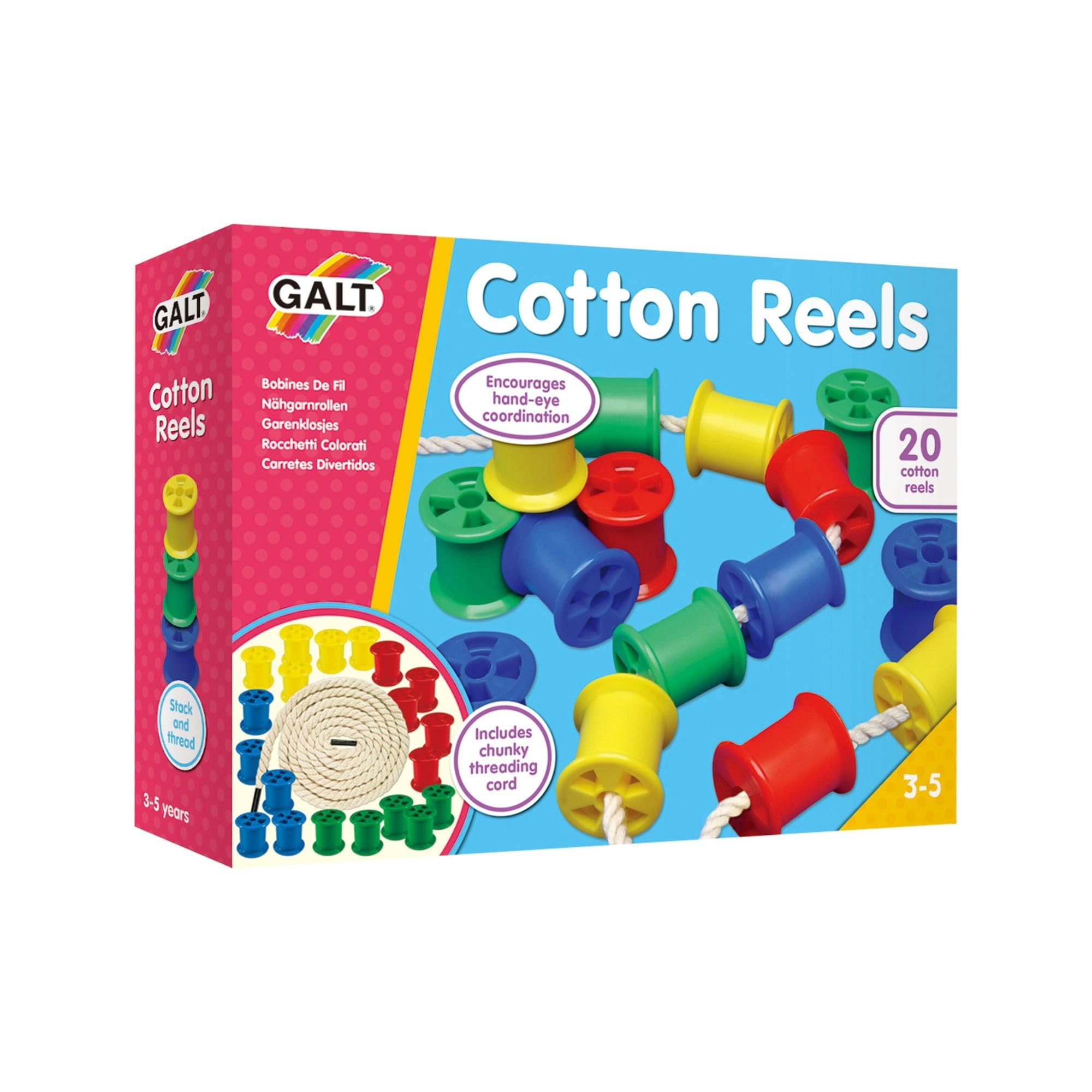 Galt Toys Cotton Reels - 3 years+ 20 pieces