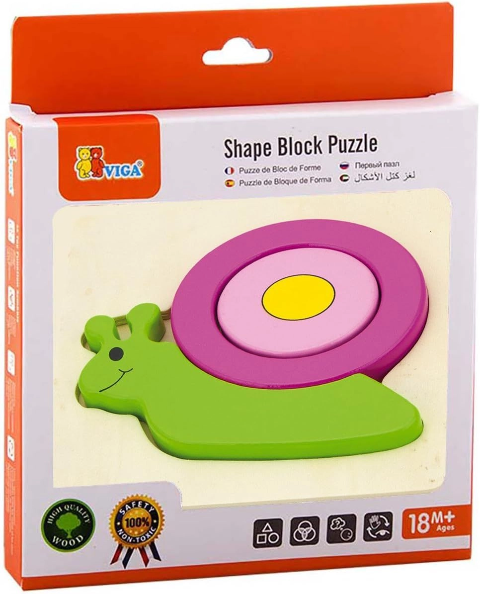 Handy Block Snail Puzzle - Suitable for 18 months-3 years
