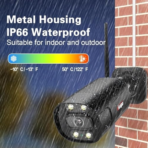 3MP Wireless Security Camera System - 4 8 channels 2304X1296P