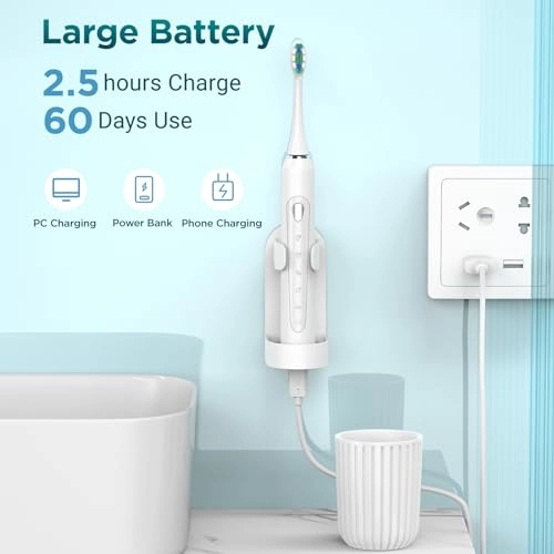 Y02 - 5 Modes 40000VPM 8 Brush Heads