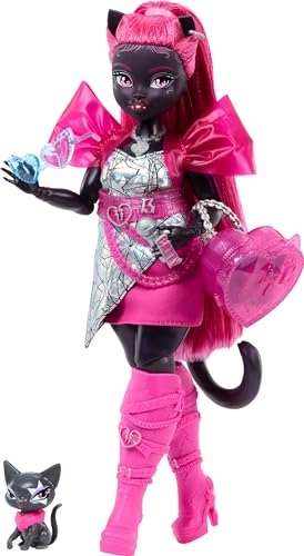 Monster High Catty Noir Doll - Werecat Pet Cat Amulette